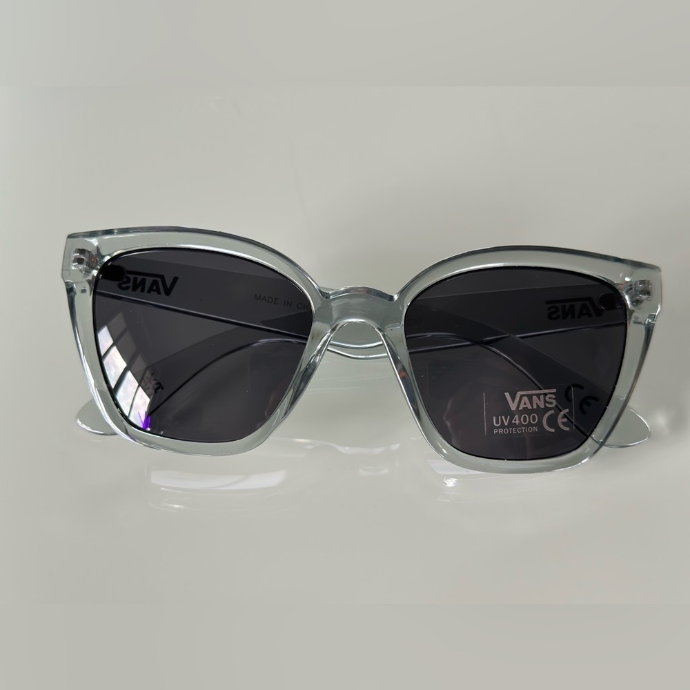Vans Cat Eye Sunglasses in clear blue. New, never worn.